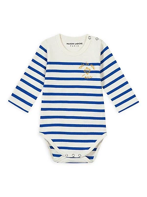 Baby's This Is How You Roll Striped Long-Sleeve Bodysuit