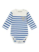 Baby's This Is How You Roll Striped Long-Sleeve Bodysuit