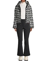 Polar Houndstooth Down Puffer Jacket