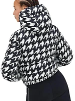 Polar Houndstooth Down Puffer Jacket