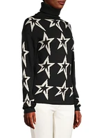 Star Dust Wool Turtleneck Sweater