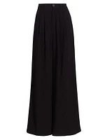 Fabi Pleated-Front Pants