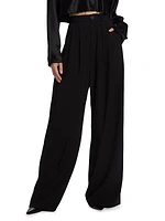 Fabi Pleated-Front Pants