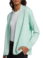 COLLECTION Linen-Blend Flyaway Cardigan