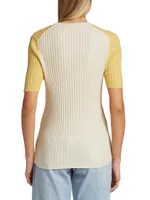 COLLECTION Cotton Short-Sleeve Sweater