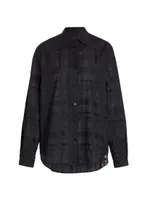 COLLECTION Plaid Cotton Button-Front Shirt