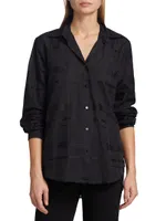 COLLECTION Plaid Cotton Button-Front Shirt