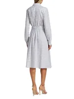 COLLECTION Printed Linen-Cotton Shirtdress