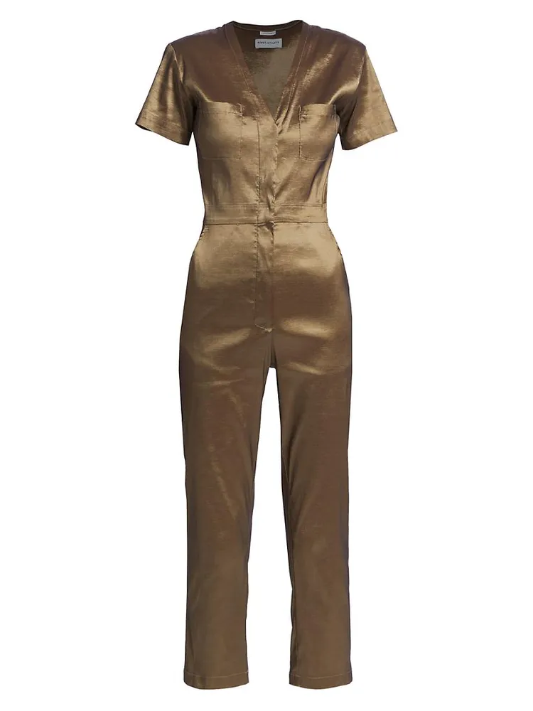 Explorer Cropped Taffeta Jumpsuit