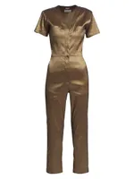 Explorer Cropped Taffeta Jumpsuit