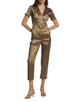 Explorer Cropped Taffeta Jumpsuit