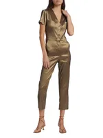 Explorer Cropped Taffeta Jumpsuit