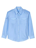 Loose Fit Satin Shirt
