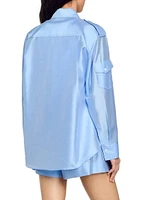 Loose Fit Satin Shirt