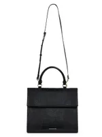 The Larger Luncher Lizard-Embossed Vegan Leather Bag