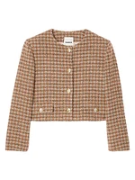 Short Checked Jacket