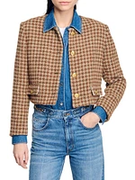 Short Checked Jacket