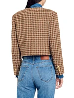 Short Checked Jacket