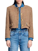 Short Checked Jacket