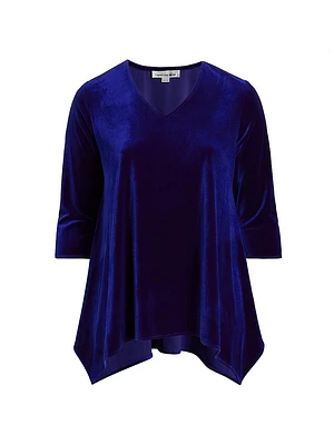 Stretch Velvet Swing Tunic