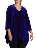 Stretch Velvet Swing Tunic