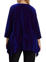 Stretch Velvet Swing Tunic