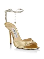 Saeda 100MM Metallic Leather Sandals