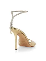 Saeda 100MM Metallic Leather Sandals