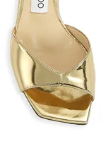 Saeda 100MM Metallic Leather Sandals