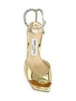 Saeda 100MM Metallic Leather Sandals