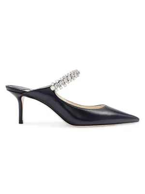 Bing 65MM Embellished Patent Leather Mules