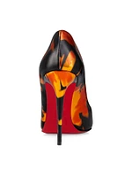 Hot Chick Specchio Leather 100MM Pumps