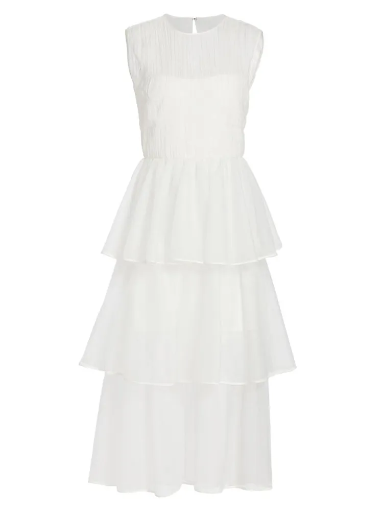 Benton Pleated Tulle Dress