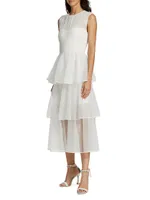 Benton Pleated Tulle Dress