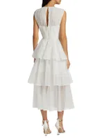 Benton Pleated Tulle Dress