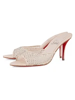 Apostropha 80MM Mules Mesh Strass