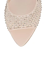 Apostropha 80MM Mules Mesh Strass