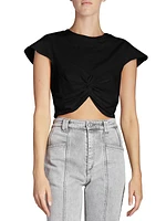 Zineae Twisted Crop Top