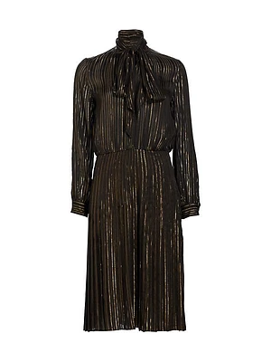 Paula Metallic Midi-Dress