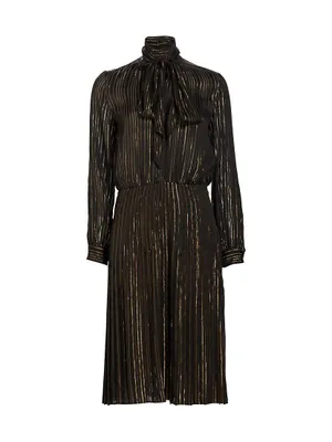 Paula Metallic Midi-Dress