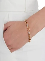 Clive 18K Rose Gold & Diamond Chain Bracelet