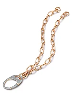 Garnett 18K Rose Gold & Diamond Split Chain Link Bracelet