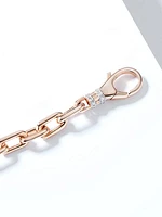 Clive 18K Rose Gold & 0.43 TCW Diamond Oval-Link Chain Choker