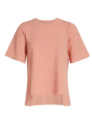 Strong Silhouette Short-Sleeve Top