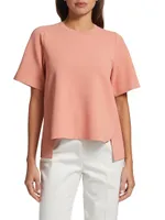 Strong Silhouette Short-Sleeve Top