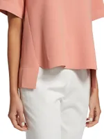 Strong Silhouette Short-Sleeve Top