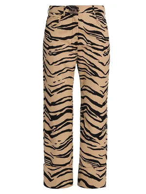 Tiger Wool-Blend Cuffed Trousers