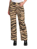 Tiger Wool-Blend Cuffed Trousers