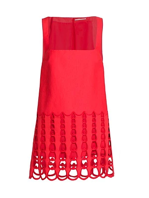 Cutwork Embroidered Minidress