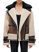 Celeste Shearling Biker Jacket